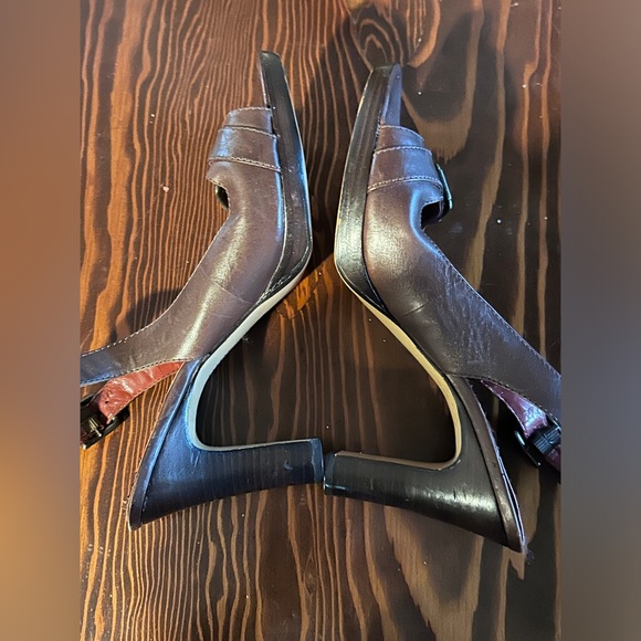 🎉 SALE 🎉Nine West Brown Sling  Back Pumps Sz 11 - Picture 5 of 9